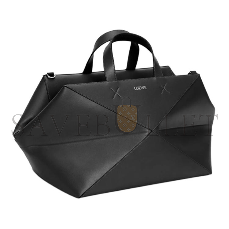 LOEWE PUZZLE FOLD DUFFLE CALFSKIN BLACK B510PUBX01.1100 (59*25.5*25cm)